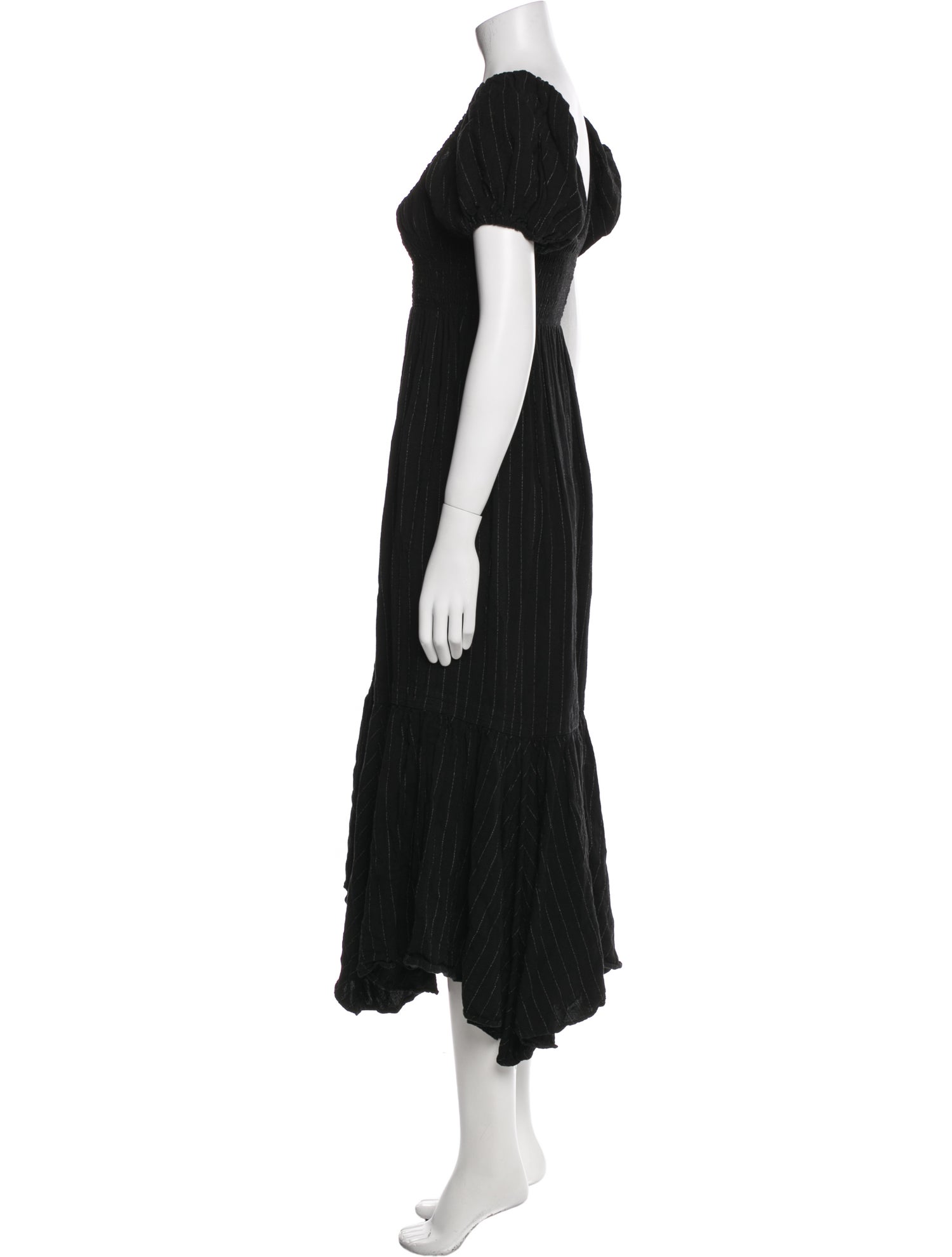 La Ligne Square Neckline Midi Length Dress